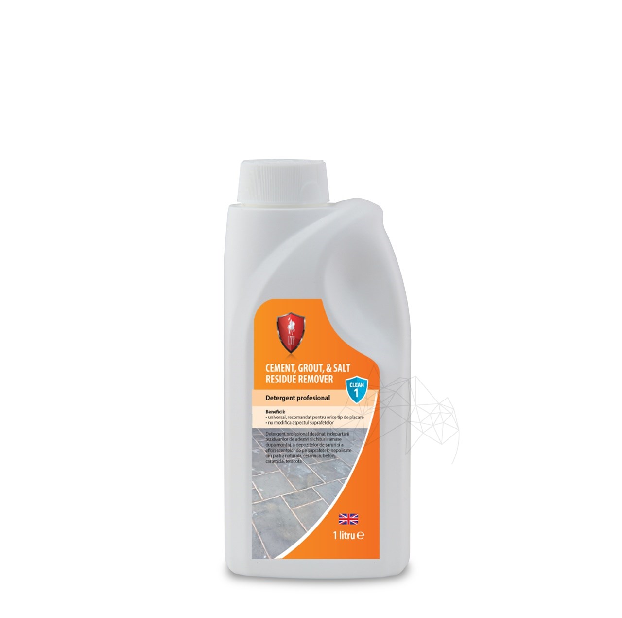 LTP Profesional Residue Remover - Detergent, pt. depuneri de ciment, chit si saruri, pt. piatra naturala, 1 L