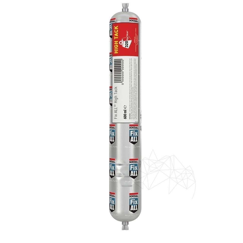 Adeziv ardezie flexibila - Soudal FIX ALL High Tack Negru - 600 ml (folie)