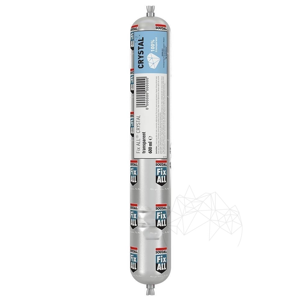 Adeziv ardezie flexibila - Soudal FIX ALL Crystal (transparent) - 600 ml (folie)