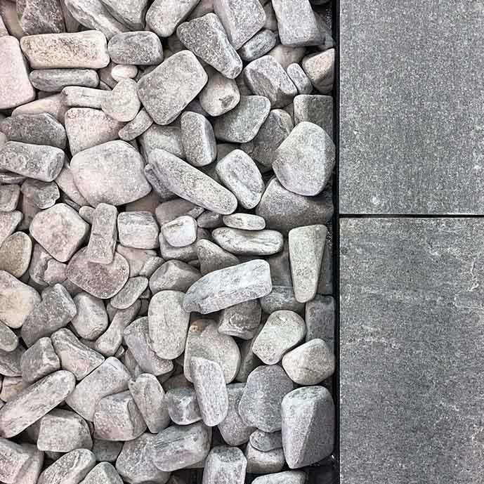 Pebbles Ardezie Kavala Fish Grey, 3-6 cm KG