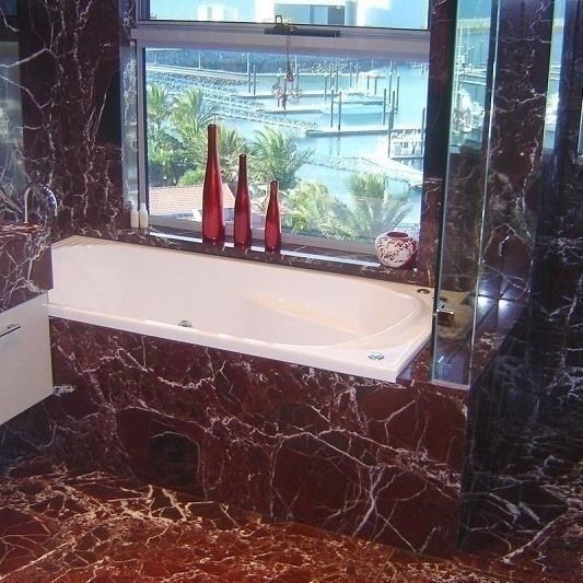 Marmura Rosso Levanto Polisata 40 x 30 x 2cm - Lichidare