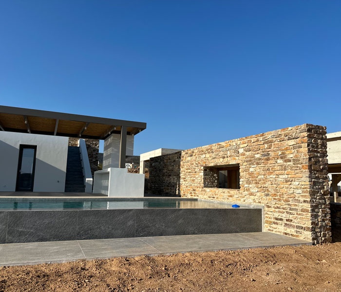 Ardezie Rhodos Filleti: Minimalism Arhitectural și Eleganța Pietrei Naturale | Un Nou Proiect de Referință