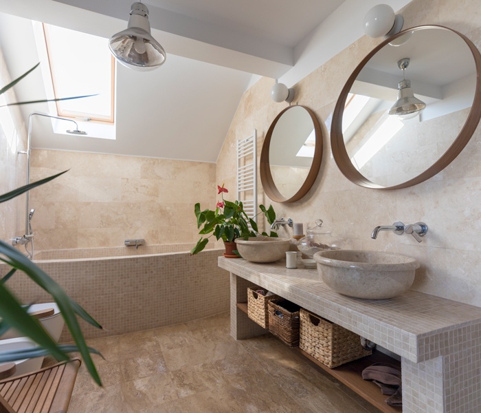 Travertin în Baie - Trendul de Smart Lux din Designul Modern!