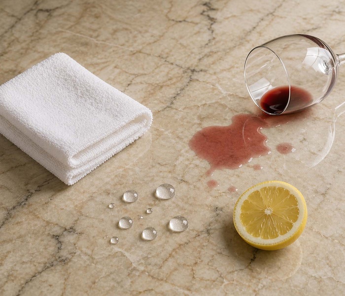 Sigilare și protecție piatră naturală: cât de des trebuie sigilată marmura sau granitul din baie și bucătărie — ghid complet pe material