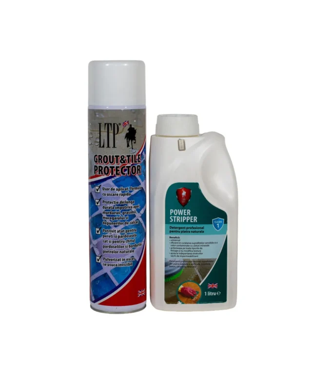 Kit LTP curatare intensiva + impermeabilizare suprafetelor de gresie & faianta