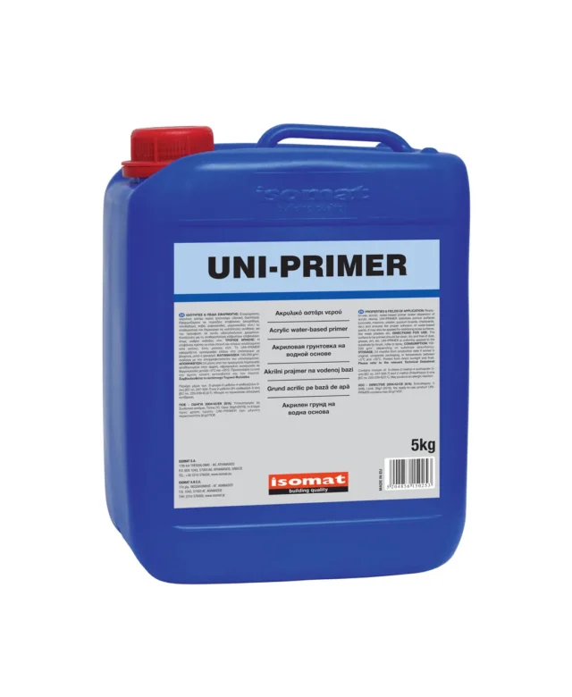 ISOMAT Uni-Primer – Amorsa acrilica de aderenta pentru marmura, gresie si piatra naturala (interior/exterior), 5 kg