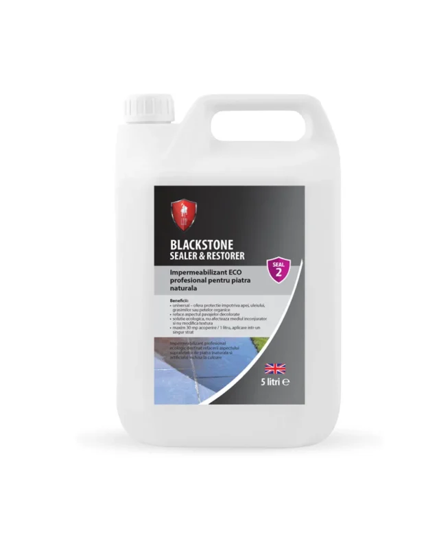 LTP Profesional BLACKSTONE - Impermeabilizant ecologic pt. refacerea placarilor exterioare, pt. piatra naturala, 5 L
