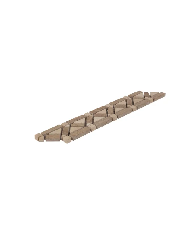 Bordura B46 Travertin Classic si Noce, 4.8 x 27 cm