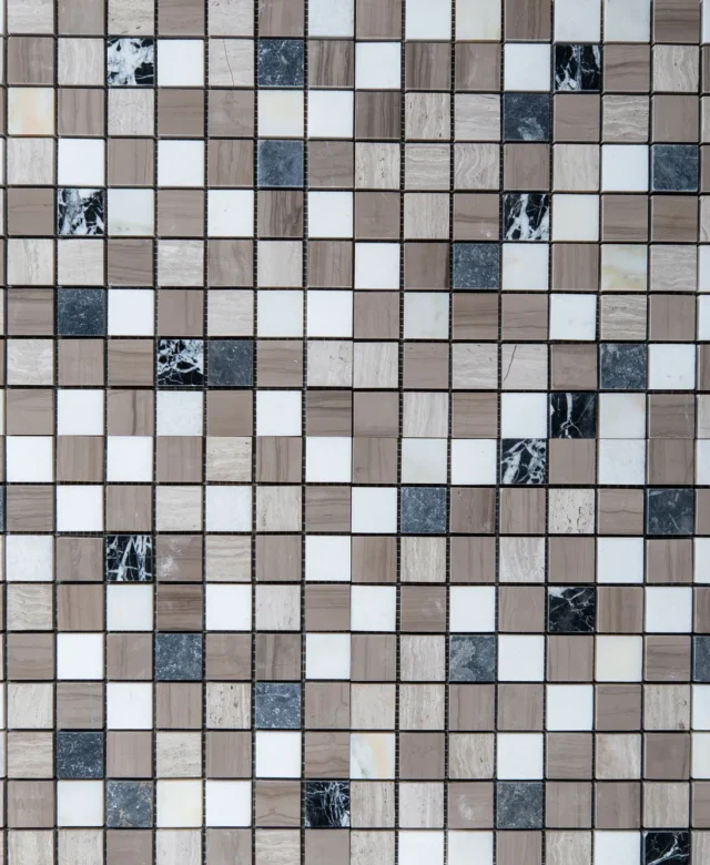 Mozaic Mix Marmura Polisat, 3 x 3 cm
