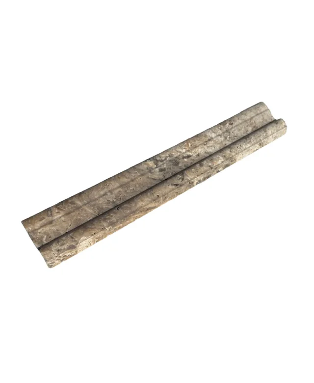 Bagheta M17 Travertin Silver, 4.8 x 30.5 cm