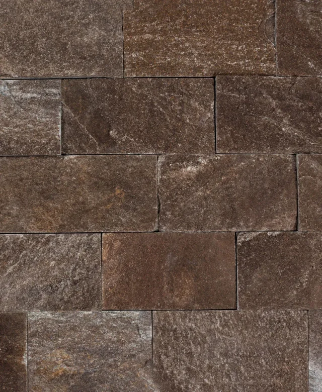 Ardezie Rusty Brown Natur, 10 cm x LL | Piatra Decorativa - Placari Verticale, Exterior-Interior