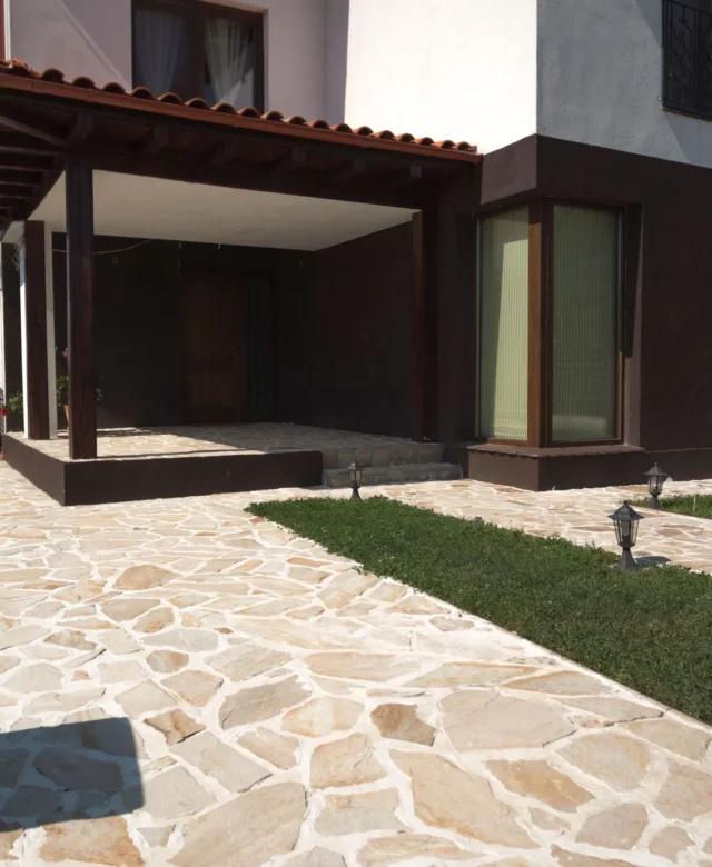 Ardezie Poligonala Rhodos - Piatra Naturala pt. Interior / Exterior | Fatade, Pavaje si Alei