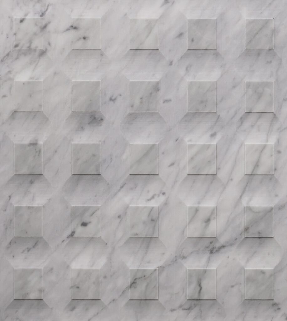 White Carrara Flute Design