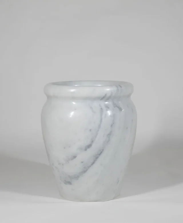 Vaza Decorativa Autograph-Roma Marmura White, 30 x 25 x 25 cm